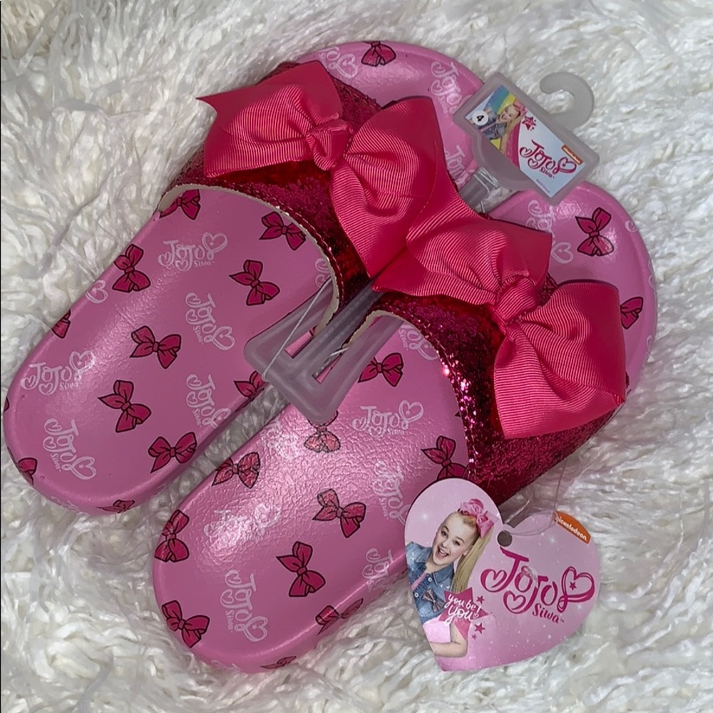 Jojo Siwa girls pink bow sandals ❤️